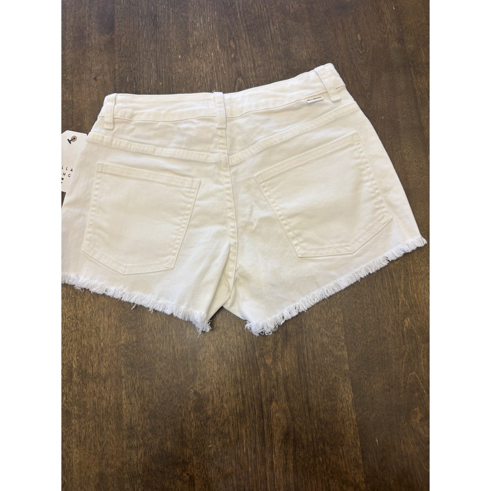 Billabong Women's Drifter Denim Shorts Seashell White 25 - Picture 3 of 3